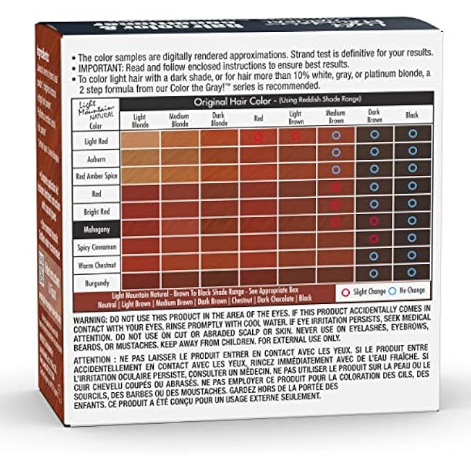 Light Mountain NATURAL HAIR COLOR & CONDITIONER, MAHOGANY, 4 OZ (113 G) (PACK OF 3) - Image 3